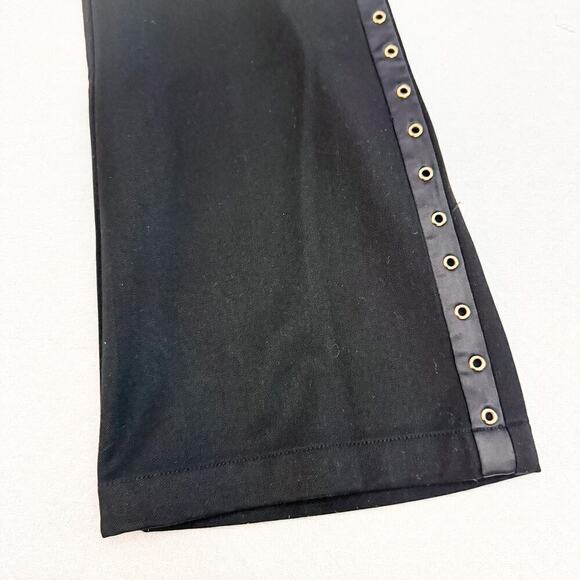St. John Sport Black Slack Classic Cowboy Gold Eyelet Size 6 - Picture 4 of 7